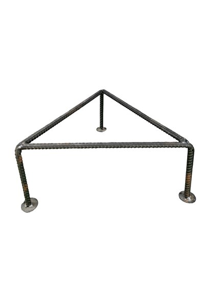 TOPSÖKEN Ocak Sac Ayağı 35 x 35 Cm Ham Demir Kalın Büyük Boy