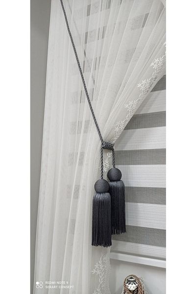 serART Elite Model Backdrop And Double Breasted Curtain Lacing Ceiling Collection Bracol Anthracite