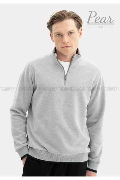 Pear Wear Ανδρικό φούτερ Oversize - Μισό φερμουάρ