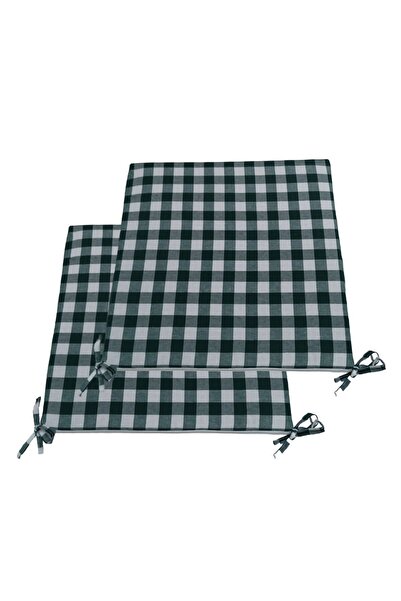 GÜLLÜCE HOME 2'li sünger*pötikare*fermuarlı yıkanabilir*sandalye minderi