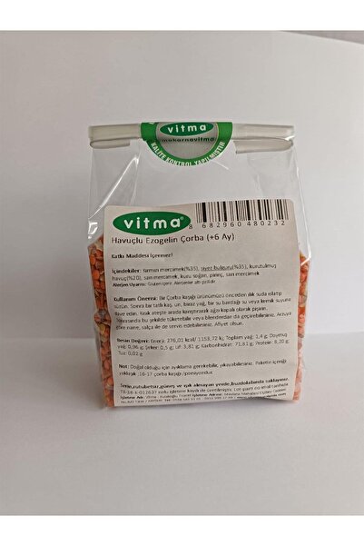 Vitma Havuçlu Ezogelin Çorba ( 6 Ay)
