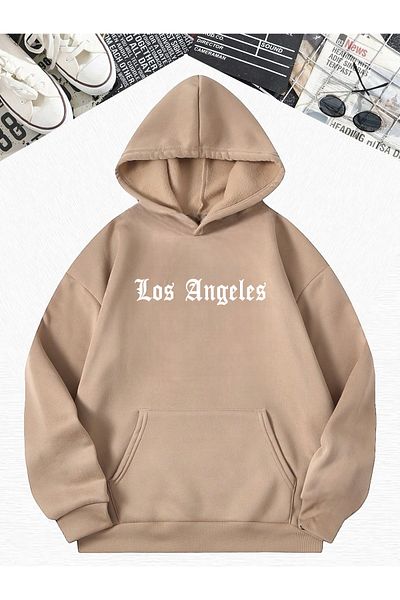 BENROMA Μπεζ Φούτερ Oversize - Γραπτό