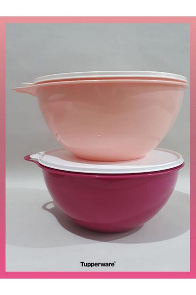 Tupperware Mixer 4.5 Liter Storage and Preparation Container Set of 2