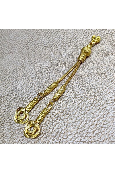 Selderesi Kazaz Model Sarı Kaplama İki Dallı Kazaz Püskül