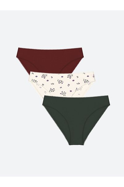 LC Waikiki 3 db mintás bikini bugyi csomag
