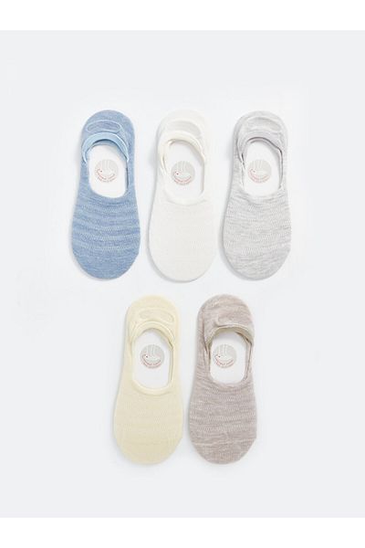 LC Waikiki Gemusterte Ballerina-Socken für Damen – 5er-Pack