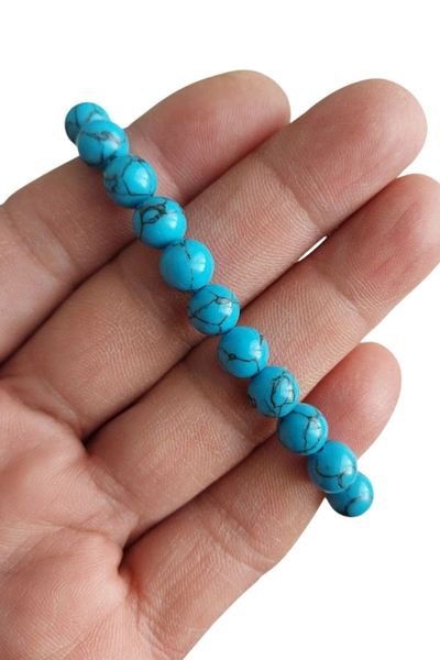 SEVENSLEEPERS Turquoise Turquoise-Like Natural Stone Bracelet - Children and Adults Unisex