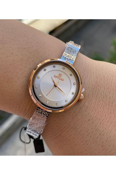Reward Silver Colored Waterproof Women's Wristwatch - Brand