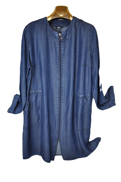 elma abone Λεπτό τζιν μπουφάν με φερμουάρ