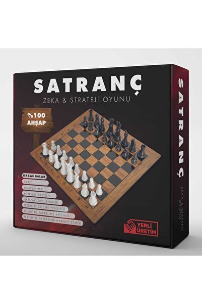Türkiye Satranç Federasyonu Yayınları AHŞAP SATRANÇ TAKIMI KUTULU