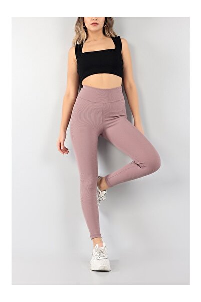 ARV MODA FASHİON THAT İNSPİRES Ribbed Leggings High Waist Seamless Durable Kn...
