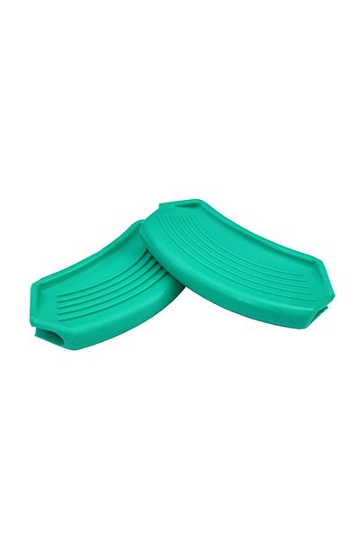 SG DESIGN Silicone Pot Pan Handle Fireproof Non-Stick Handle Set 9x4 Cm Turquoise (1 Set Consists of 2 Pieces)