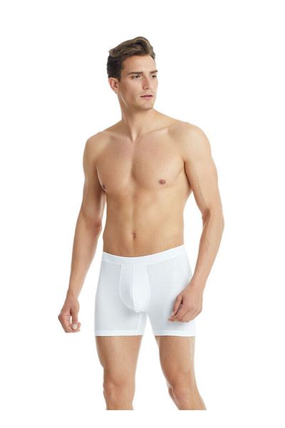 Blackspade 9313 Λευκό Ασημί Modal Long Ανδρικό Μπόξερ
