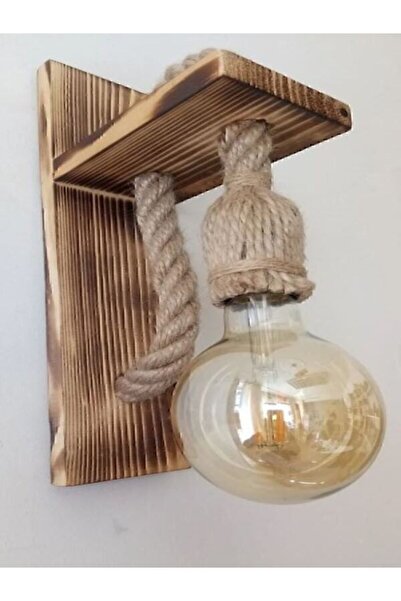 AHŞAPMASTER مصباح حائط خشبي