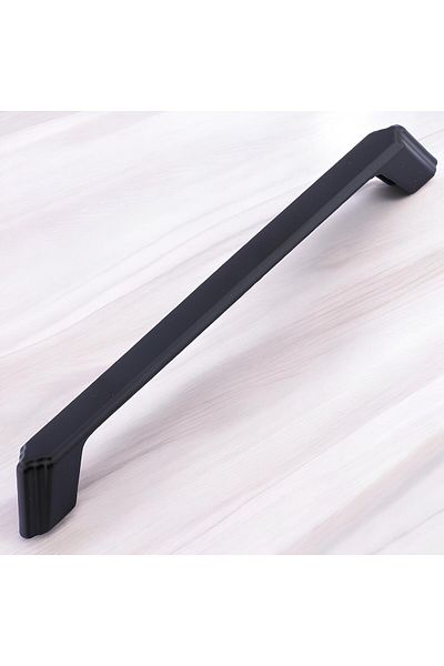 Badem10 Mâner Gökçe Metal negru 160 mm - 16 cm Mobilier Bucătărie Sertar Dulap Ușă dulap Mâner Mâner