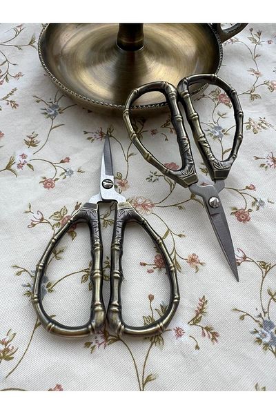 EVİNHOBİMALZEMELERİ SCISSORS Bamboo - Promise Engagement Sewing Embroidery