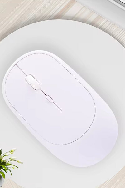 AFKTECH Kablosuz Sessiz Wireless Ve Bluetooth Mouse Ergonomik Sağ-Sol El Kullanımına Uygun Mousepad Hediyeli