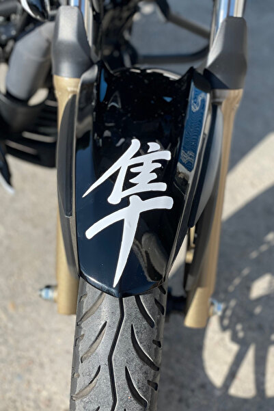 Banxtre Motor için Dekoratif Sticker Hayabusa Logo Beyaz Etiket
