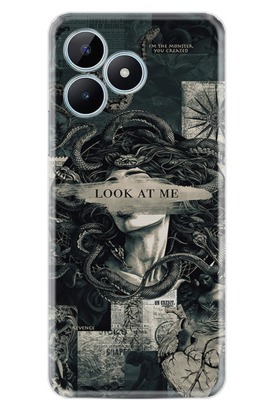 realme 12 Lite Kılıf Hayat Serisi Desenli Look at Me-Ürün Kodu 2009