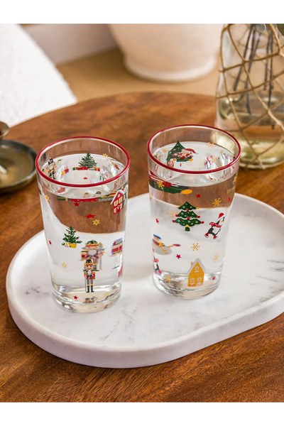 LC Waikiki New Year Themed LCW HOME Glass Cup Set of 2 - 570 Ml