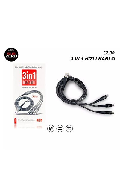 Subzero CL99 3 66WATT ÇOKLU TURBO ŞARJ KABLOSU