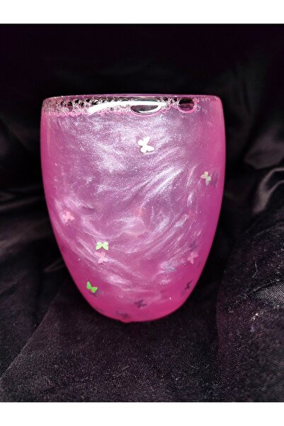 Moonart Design Simli, Hareketli, Işıltılı, Cam Kokteyl,Meşrubat,İçki Bardağı