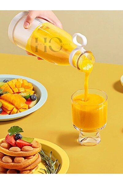 Genel Markalar Elektrikli Meyve Sıkacağı Taşınabilir Blender Şişe Mini Şişe Blender 380ml