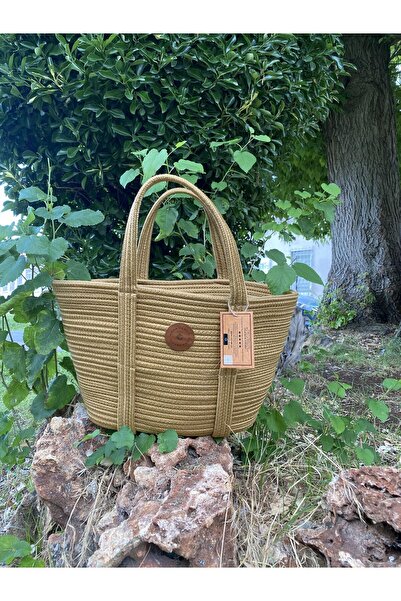 ModaCardin Beach and Shoulder Bag - Jute Straw Look Handbag