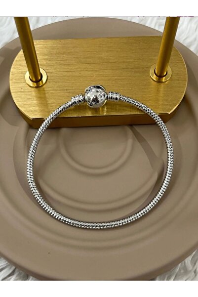 Myra Premium Çelik Charm Bilekliği-Çelik Bileklik (Charm Dahil Değildir)