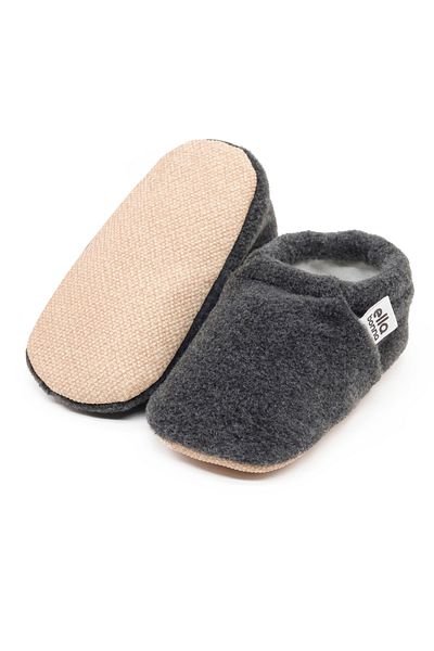 Ella Bonna Fleece-Baby-Ärmel – rutschfeste Sohle und Bio-Baumwoll-gefütterte Heim-Kinderzimmerschuhe