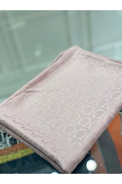 Organic Scarfs Salvatore İpeksi Jakar Şal - Pamuk Şekeri