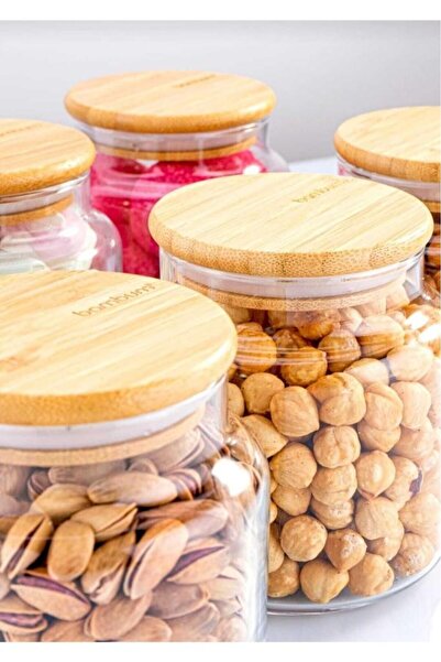 Bambum Zone 6 Glass Storage Container Vacuumed 800mlBamboo Lid