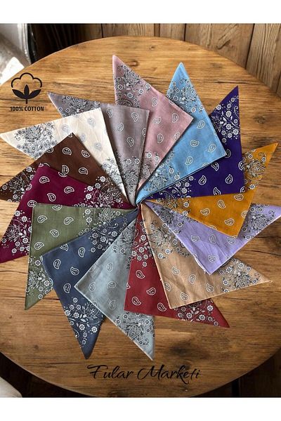 Fular Marketi 14 Pieces 100% Cotton Crush Set
