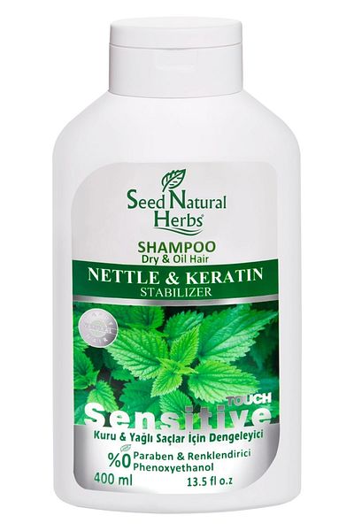 Seed Natural Herbs 400 ml Nettle and Keratin Balancing Shampoo -8681137004158