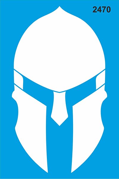 StencilSepeti خوذة حديدية - قالب رسم استنسل 20x30