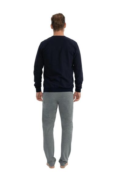 U.S. Polo Assn. Erkek 2 İplik Dokuma Manşet Kol Dar Paça Cepli Pijama Takım