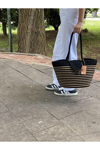 ModaCardin Пляжна сумка та сумка через плече - сумка ручної роботи з джутового плетіння