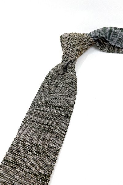 Kravatkolik Nefti Green Melted Knitted Tie ARR8369