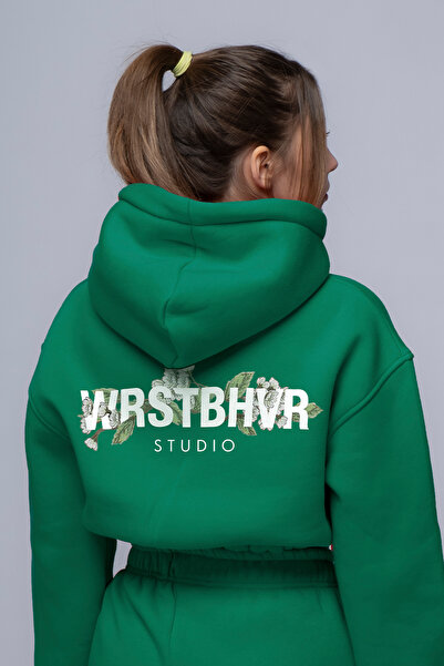 FEEL STYLE WRSTBHVR Najgore Ponašanje Štampano Komplet Trenerke - Jogger Cvet...