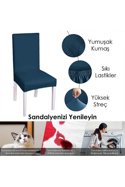Faiend Νέο μοντέλο Κάλυμμα καρέκλας με μοτίβο Lycra Fabric Anti-pilling - Μονό