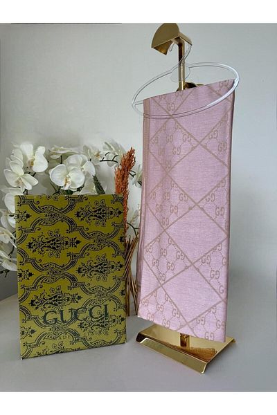 Organic Scarfs شال G قطن منقوش 61440 - مسحوق