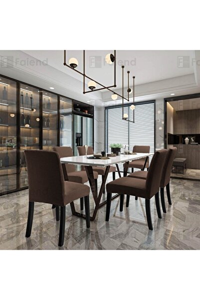 Faiend Sandalye Kılıfı Yıkanabilir Likralı Esnek Lastikli Sandalye Örtü