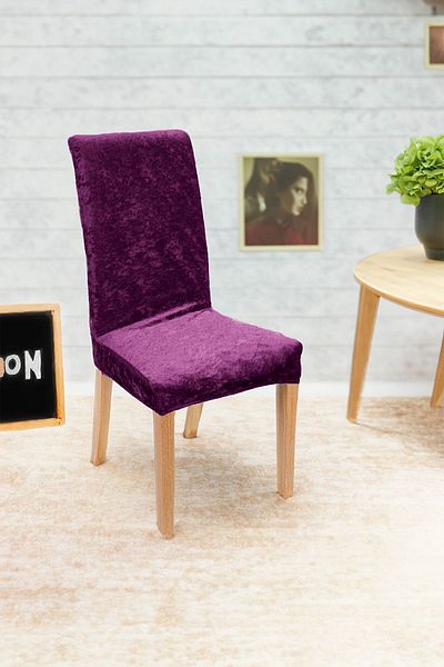Faiend Velvet Cover - Lycra and High Quality, Kitchen Chair Cover, Chair Protection Single