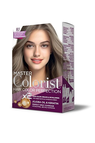 Master colorist Hair Color Perfection Set Saç Boyası 8.1 Küllü Açık Kumral