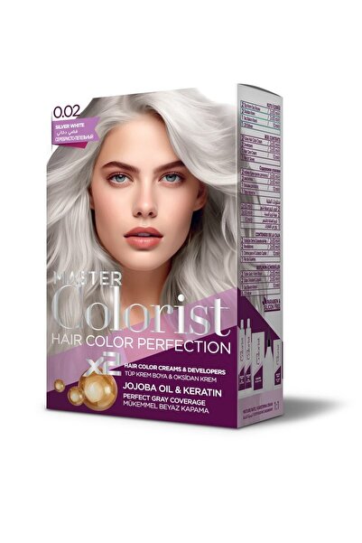 Master colorist Hair Color Perfection Set Saç Boyası 0.02 Silver White