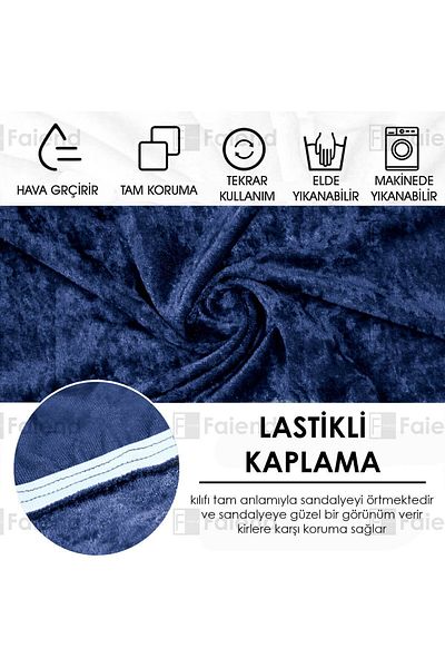 Faiend Βελούδινο κάλυμμα - Lycra και υψηλής ποιότητας, κάλυμμα καρέκλας κουζίνας, προστατευτικό καρέκλας μονό