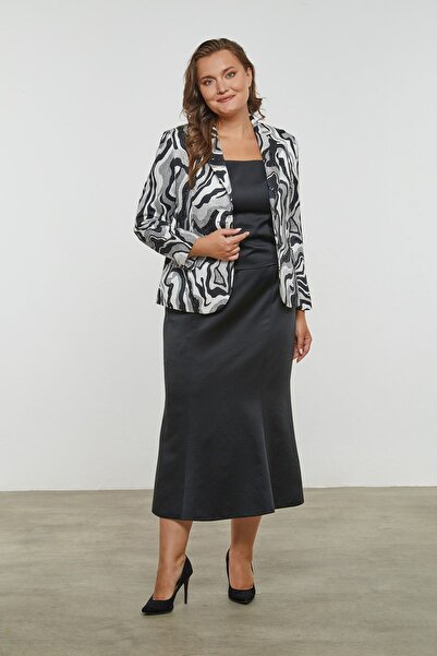 MİYORO Τριπλό κοστούμι με μοτίβο μπουφάν