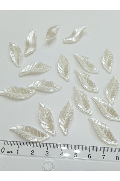 CRYSTALSHOP Frunză de perle crem de 30 mm - 100 buc