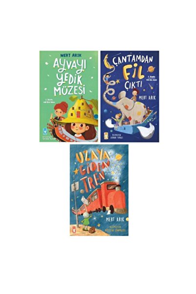 Timaş Çocuk Mert Arık 3 Kitap Set / Ayvayı Yedik Müzesi - Çantamdan Fil Çıktı...