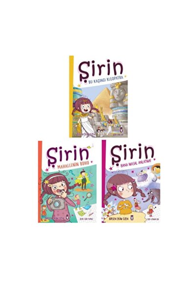 Timaş Çocuk Şirin Serisi 3 Kitap Set / Bu Kaçıncı Kleopatra + Mahallenin Ruhu...